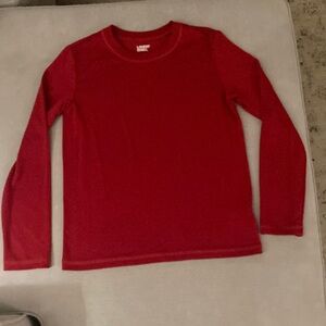 Lands' End Red Crewneck Sweater